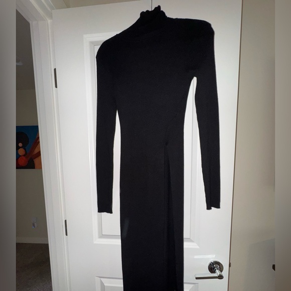 ASTR the label mock neck rib longline sweater - Picture 3 of 8